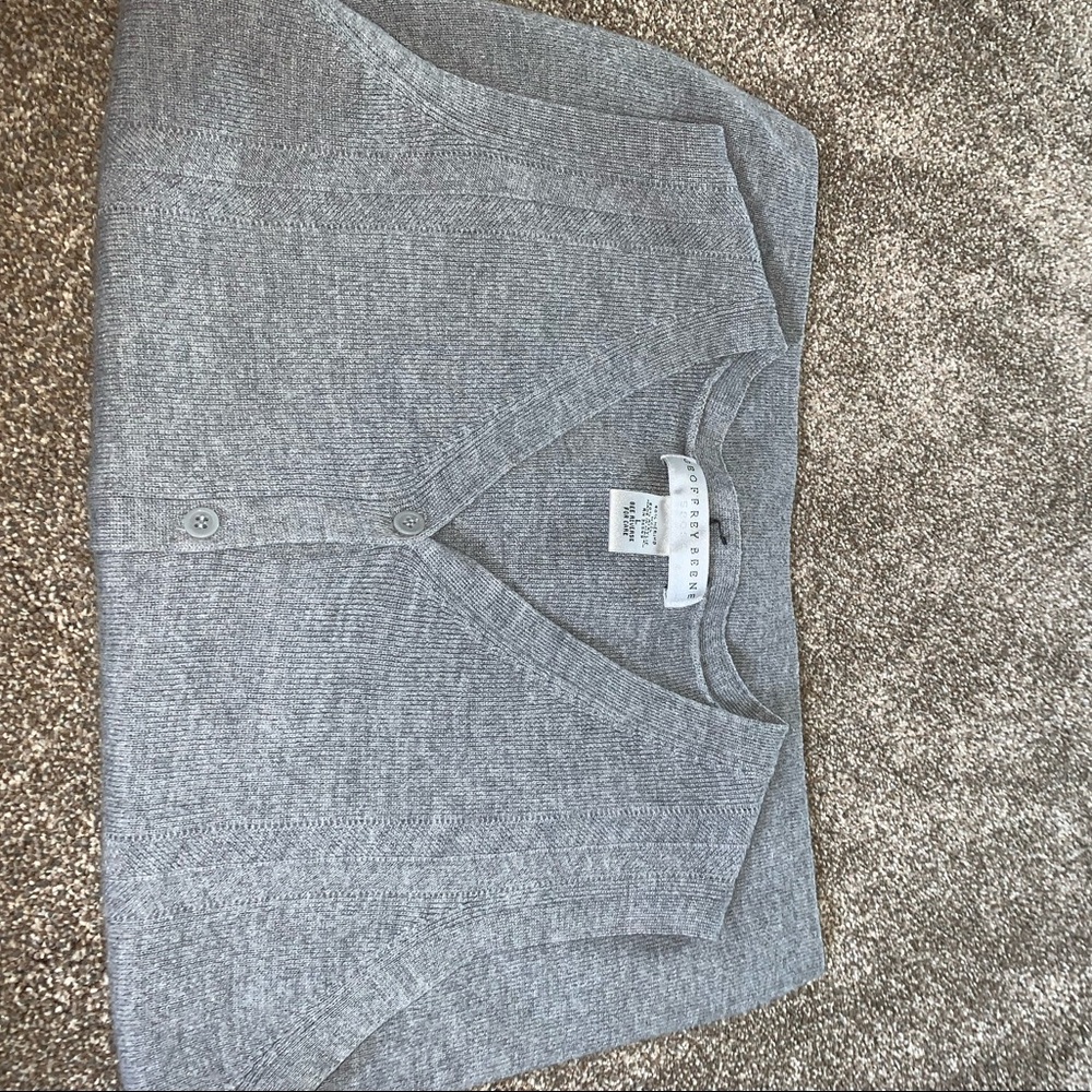 grey sweater vest